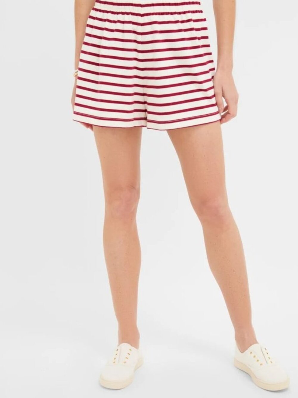 Tuckernuck Red And Ivory Stripe Knit Olympia Short Size XXXL Preppy Coastal